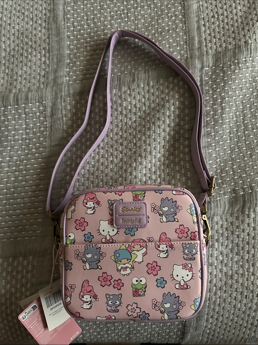 Sanrio Pink Character Print Crossbody Bag